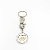 Love Gift, The Greatest Of These Is Love Keychain, 1 Cor 13 13, Spinner Charm, Christian Love, Scripture Gift, Christian Gift, Love Keychain