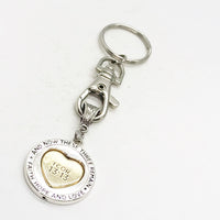 Love Gift, The Greatest Of These Is Love Keychain, 1 Cor 13 13, Spinner Charm, Christian Love, Scripture Gift, Christian Gift, Love Keychain