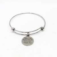 Faith Gift, When I Am Afraid, I Put My Trust In You Bracelet, Psalm 56 3, Faith Jewelry, Christian Gift, Faith Quote, Gift For Her