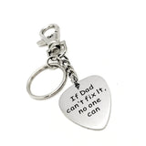 Dad Gift, If Dad Can’t Fix It No One Can Keychain, Dad Birthday Gift, Dad Love Gift, New Dad Gift, Dad Announcement, Gift For Dad