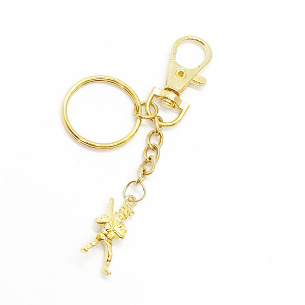 Baseball Mom Gift, Baseball Player Keychain, Baseball Player Gift, Goldtone Baseball Keychain, Baseball Girlfriend, Gift For Son