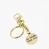 Faith Gift, He Walks With Me Keychain, Christian Gift, Christian Quote, God Walks With Me, Baptism Gift, Believer Gift, Faith Quote