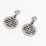 Clip On Charm, Mask Chain Charms, Nurse Prayer Charm, Bless Me With A Gentle Touch And Caring Heart, Nurse Gift, Single Charm or Set