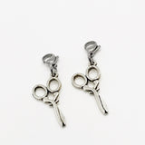 Clip On Charm, Mask Chain Charms, Scissors Charms, Hair Stylist Gifts, Hairdresser Gifts, Seamstress Gifts, Single Charm or Set