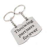 Throwing Partners Forever Keychain Set, Baseball Player Gift, Father Son Gift, Softball Keychains, Pitcher Catcher Keychains, Graduation