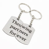 Throwing Partners Forever Keychain Set, Baseball Player Gift, Father Son Gift, Softball Keychains, Pitcher Catcher Keychains, Graduation