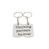 Throwing Partners Forever Keychain Set, Baseball Player Gift, Father Son Gift, Softball Keychains, Pitcher Catcher Keychains, Graduation