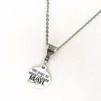 Wife Gift, You Make Me Brave Necklace, Love Gift, Daughter Gift, Gift For Her, Encourager Gift, Mom Gift, Gift For Mom, Wife Jewelry Gift