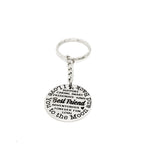 Best Friend Gift, Best Friend Keychain, I Love You To The Moon And Back, Best Friend Words, Keychain Gift, Gift For Best Friend