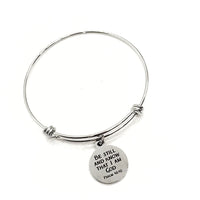 Scripture Gift, Be Still And Know That I Am God Bracelet, Psalm 46 10 Charm, Charm Bangle, Scripture Quote, Daughter Gift, Faith Gift