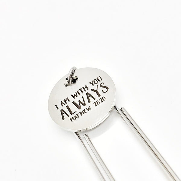 Bible Bookmark, I Am With You Always Bookmark, Scripture Bookmark, Matthew 28 20, Bible Verse Gifts, Scripture Gifts, Scripture Quotes