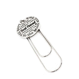 Friend Bookmark, Best Friend Bookmark, I Love You To The Moon And Back, Friend Gift, Reader Gift, Book Club Gift, Friend Birthday