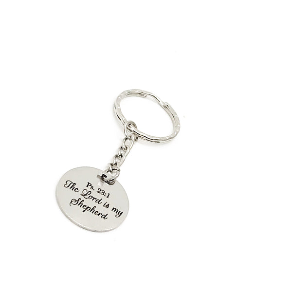 Scripture Gift, The Lord Is My Shepherd Keychain, Psalm 23 1, Christian Keychain, Scripture Quote, Christian Gift, Baptism Gift