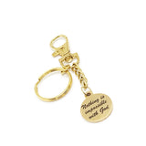 Faith Gift, Nothing Is Impossible With God Keychain, Christian Gift, Christian Quote, God Makes All Things Possible, Believer Faith Quote