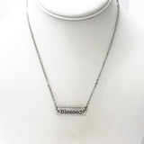 Faith Jewelry, Blessed Necklace, Connector Necklace, Affirmation Jewelry, Affirmation Words, Baptism Gift, Christian Jewelry, Positivity