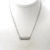 Faith Jewelry, Blessed Necklace, Connector Necklace, Affirmation Jewelry, Affirmation Words, Baptism Gift, Christian Jewelry, Positivity