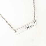 Faith Jewelry, I Can Do All Things Through Christ Necklace, Philippians 4 13, Strong Woman Gift, Affirmation Jewelry, Affirmation Words