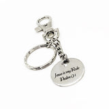 Scripture Gift, Jesus Is My Rock Keychain, Scripture Keychain, Psalm 91, Charm Keychain, Christian Gift, Scripture Charm