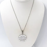 Daughter Gift, The Love Between A Father And Daughter Is Forever Necklace, Gift For Her, Daddy’s Girl, Daughter Birthday, Daughter From Dad