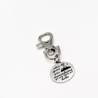 Motivating Gift, When Life Gives You Mountains, Get Your Boots And Hike Charm, Encouragement Gift, Motivating Quote, Encouraging Quote