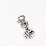 Motivating Gift, When Life Gives You Mountains, Get Your Boots And Hike Charm, Encouragement Gift, Motivating Quote, Encouraging Quote