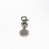 Scripture Gift, The Lord Is My Refuge Clip On Charm, Psalm 61 2 and 3, Scripture Quote, I Call To You When My Heart Is Faint, Bible Verse