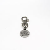 Scripture Gift, The Lord Is My Refuge Clip On Charm, Psalm 61 2 and 3, Scripture Quote, I Call To You When My Heart Is Faint, Bible Verse