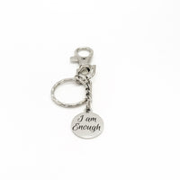 Affirmation Gifts, I Am Enough Keychain, Encouragement Gift, Affirmation Quote, Gift For Her, Motivating Quote, Motivational Gift
