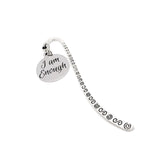 I Am Enough Bookmark, Journal Bookmark, Motivating Gift, Affirmation Gifts, Affirming Quote, Charm Bookmark, Planner Bookmark, Reader Gift