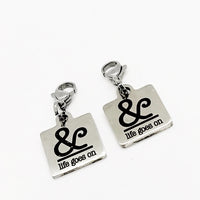 Clip On Charm, Mask Chain Charms, And Life Goes On Mask Charm, Positivity Gift, Encouragement Gift, Single Charm or Set of Charms