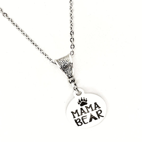 Mama Gift, Mama Bear Necklace, Gift For Mom, New Mom Gift, Wife Jewelry, Mothers Day Gift, Mom Birthday Gift, Gift for Her