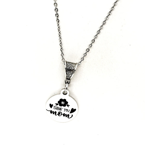 Mom Gift, Thank You Mom Necklace, Gift For Mom, Mothers Day Gift, Mom Birthday Gift, New Mom Gift,Mother Of the Bride , Mother of the Groom