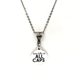 Motivating Gift, Live Life In All Caps Necklace, Motivating Quote, Encouragement Gift, Encouraging Quote, Daughter Gift, Entrepreneur Gift