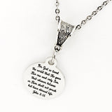 Scripture Gift, For God So Loved The World Necklace, John 3 16 Charm, Salvation Verse, Baptism Gift, Faith Gift, Faith Quote, Bible Verse