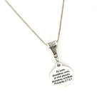 As Iron Sharpens Iron Scripture Necklace, Proverbs 27 17 Charm, Scripture Gift, Scripture Jewelry, Scripture Quote, Faith Gift