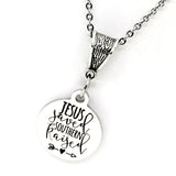 Jesus Saved Southern Raised Necklace, Christian Woman Gift, Southern Woman Gift, Jewelry Gift, Wife Gift, Daughter Gift, Gift For Her