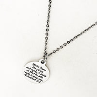 Write Down The Vision Necklace, Affirmation Jewelry, Attraction Jewelry, Vision Board Jewelry, Scripture Gifts, Habakkuk 2 2