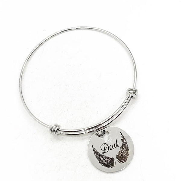 Amazon.com: In Memory Of Dad Mom bracelet - Custom Memorial Bracelet -  Forever In My Heart Bracelet - Personalized Memorial Bracelet - Silver  Jewelry : Handmade Products