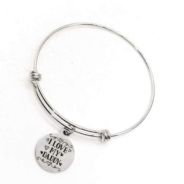 Dad Memorial, Daughter Gift, I Love My Daddy Bracelet, Charm Bracelet, Remembering Dad, Love My Dad, Sympathy gift, Gift For Her