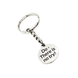 Motivating Gift, Do There Is No Try Keychain, Motivating Quote, Encouragement Gift, Encouraging Quote, Make It Happen, Charm Keychain