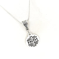 Faith Jewelry, Faith Words Necklace, Faith Gifts, Gift For Daughter, Christian Gift, Christian Jewelry, Gift For Her, Christian Words