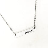 Faith Jewelry, I Can Do All Things Through Christ Necklace, Philippians 4 13, Strong Woman Gift, Affirmation Jewelry, Affirmation Words