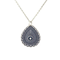 Mustard Seed Necklace, Antique Brass Mustard Seed Jewelry, Matthew 17 20 Mustard Seed Pendant, Ornate Teardrop Mustard Seed Necklace
