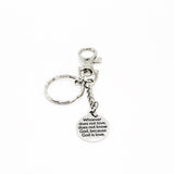 Love Gift, Whoever Does Not Love Does Not Know God Keychain, God Is Love Keychain, Christian Gift, Faith Gift, Christian Keychain
