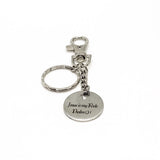 Scripture Gift, Jesus Is My Rock Keychain, Scripture Keychain, Psalm 91, Charm Keychain, Christian Gift, Scripture Charm