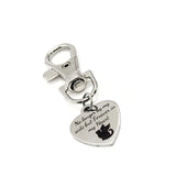 Cat Memorial, No Longer By My Side But Forever In My Heart Keychain Charm, Cat Loss Gift, Cat Mom Gift, Back Pack Charm, Cat Loss Memorial