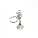 Scripture Gift, Run And Not Grow Weary Walk And Not Faint Keychain, Scripture Keychain, Isaiah 40 31, Charm Keychain, Christian Gift