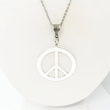Peace Jewelry, Peace Symbol Necklace, Gift For Her, Peace Gifts, Peace Symbol, Peace Pendant