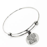 Scripture Gift, The Lord Is Mighty On High Bracelet, Scripture Quote, Charm Bangle, Faith Gift, Christian Jewelry, Bible Verse Jewelry