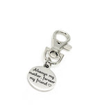 Mom Gift, Always My Mother Forever My Friend Clip On Charm, Gift For Mom, Mothers Day Gift, Mom Birthday Gift, New Mom Gift, Wife Gift